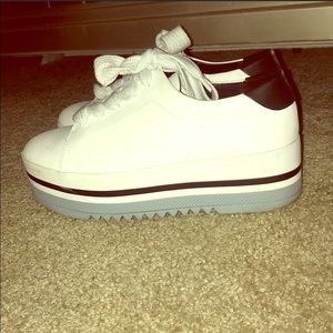 Zara white platform
